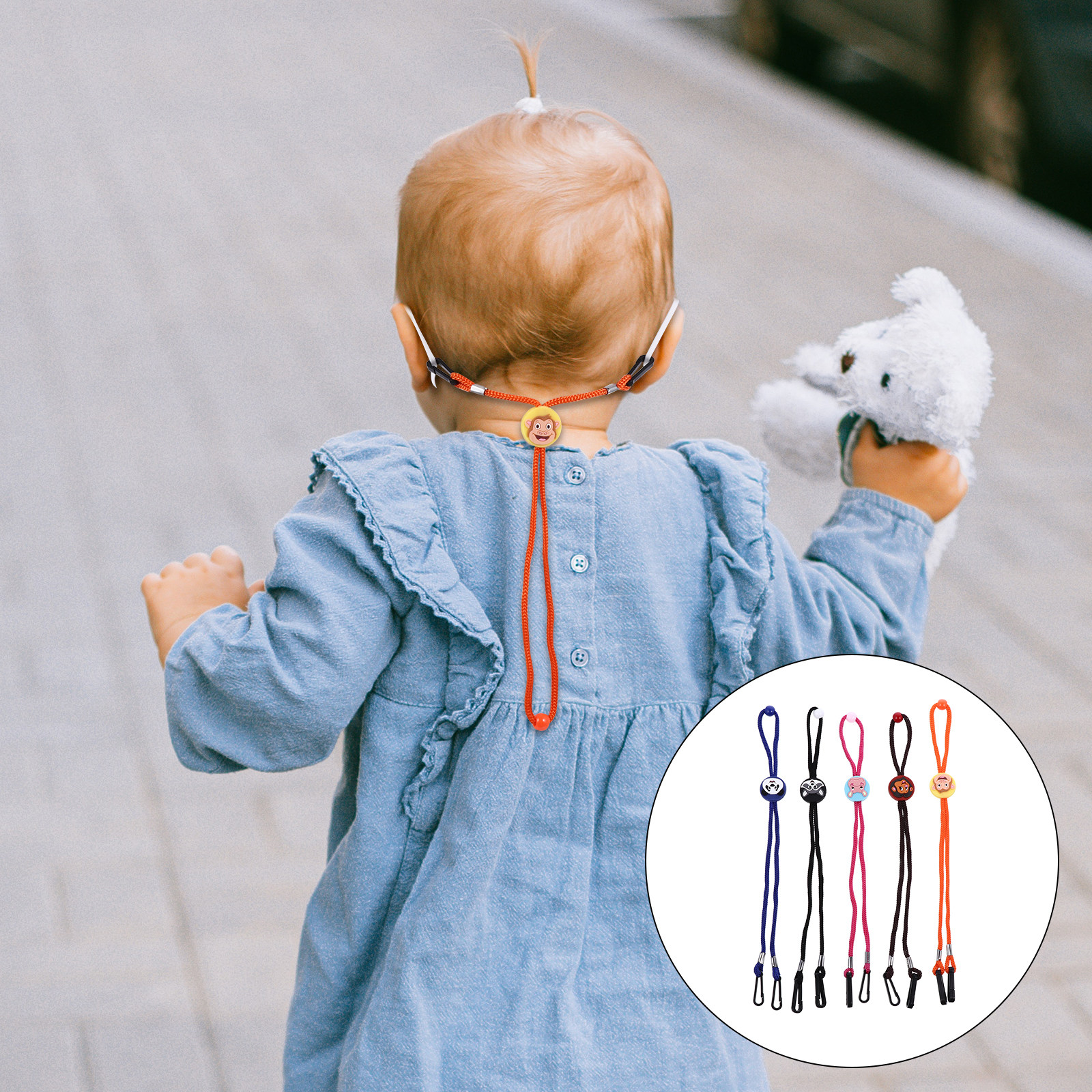 Mask Chain Holder - 5Pcs Kids Face Mask Holder Lanyard