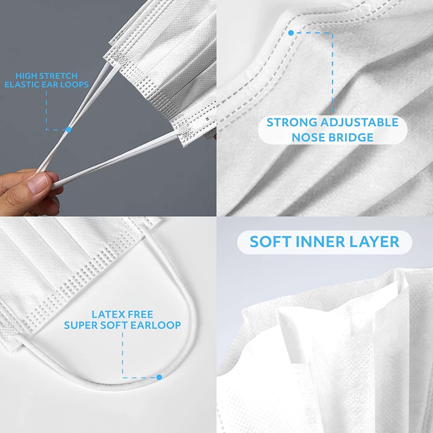 50/100Pcs Disposable Mask for  - Disposable Surgical Mask recension och pris