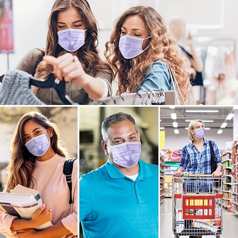 100Pcs Thick Purple Disposable - Disposable Surgical Mask recension och pris