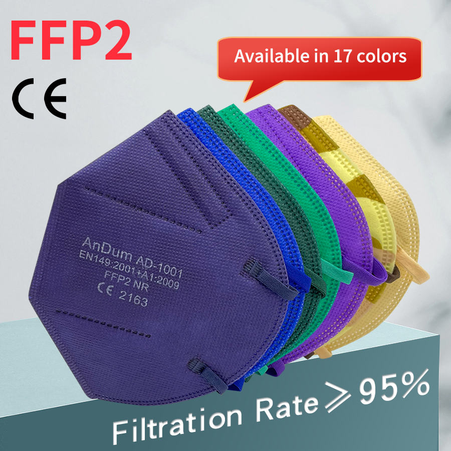 5PCS FFP2 Mask CE Approved Fil - Respirator Half Face recension och pris