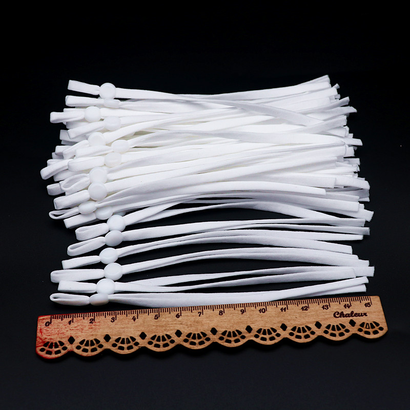 100Pcs15CM/5mm Black and White - Mask Lanyard Adjustable recension och pris