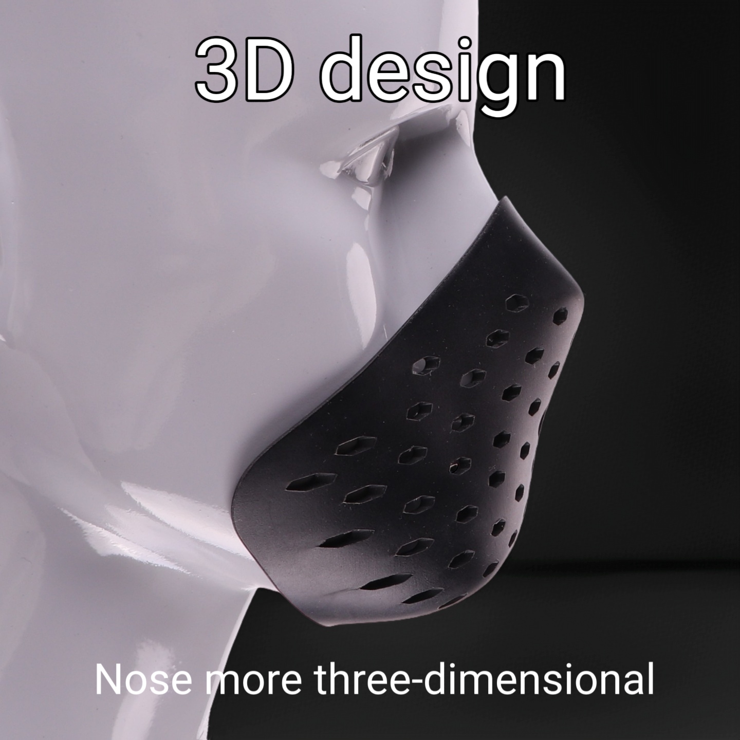 3D Halfface Bracket Silicone M - Silicone Mask Bracket recension och pris