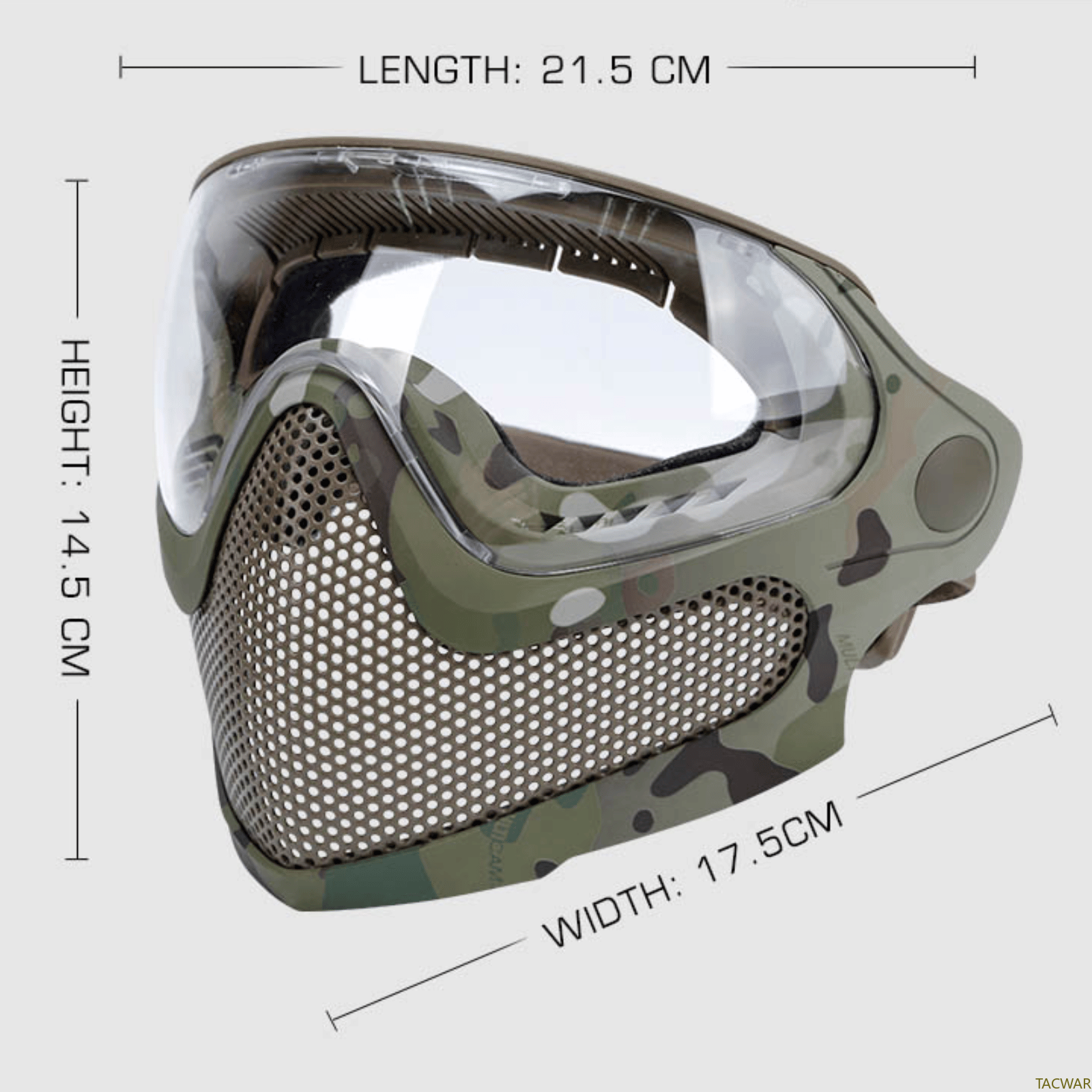 Airsoft Steel Mesh Mask Full F - Anti Pollution Mask recension och pris